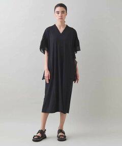 HIROKO KOSHINO / ヒロココシノ ロング・マキシ丈ワンピース | 【UVカット/遮熱性】ウイングスリーブジャージーワンピース /日本製/洗える