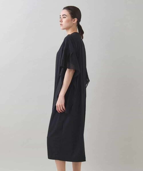 HIROKO KOSHINO / ヒロココシノ ロング・マキシ丈ワンピース | 【UVカット/遮熱性】ウイングスリーブジャージーワンピース /日本製/洗える | 詳細2