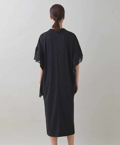 HIROKO KOSHINO / ヒロココシノ ロング・マキシ丈ワンピース | 【UVカット/遮熱性】ウイングスリーブジャージーワンピース /日本製/洗える | 詳細3