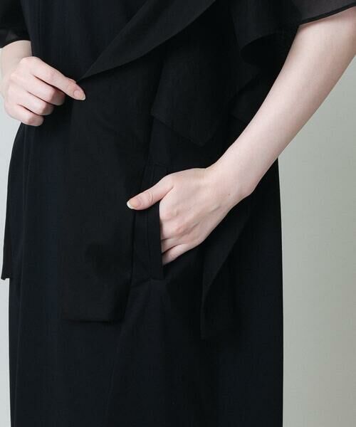 HIROKO KOSHINO / ヒロココシノ ロング・マキシ丈ワンピース | 【UVカット/遮熱性】ウイングスリーブジャージーワンピース /日本製/洗える | 詳細5