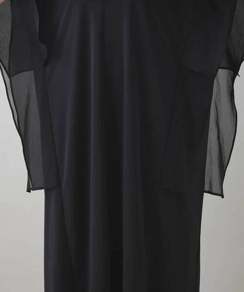 HIROKO KOSHINO / ヒロココシノ ロング・マキシ丈ワンピース | 【UVカット/遮熱性】ウイングスリーブジャージーワンピース /日本製/洗える | 詳細7
