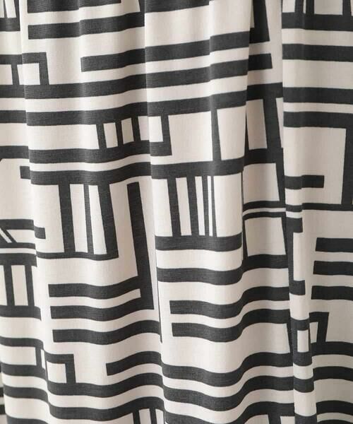 HIROKO KOSHINO / ヒロココシノ ロング・マキシ丈スカート | 幾何プリント立体ドレープスカート /日本製/洗える | 詳細6