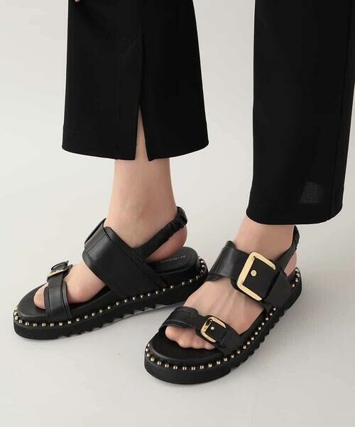 HIROKO KOSHINO / ヒロココシノ チノ・ワークパンツ | ドライポンチサイドスリットパンツ /日本製/洗える | 詳細6