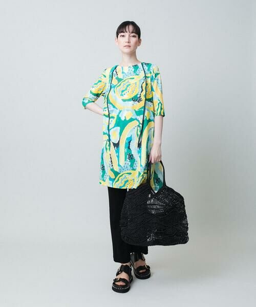 HIROKO KOSHINO / ヒロココシノ チノ・ワークパンツ | ドライポンチサイドスリットパンツ /日本製/洗える | 詳細8