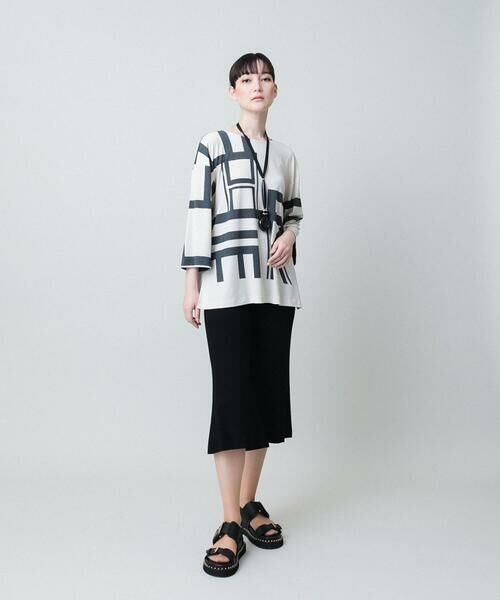 HIROKO KOSHINO / ヒロココシノ ショート・ハーフ・半端丈パンツ | ストレッチポンチミドル丈フレアパンツ /日本製/洗える | 詳細8