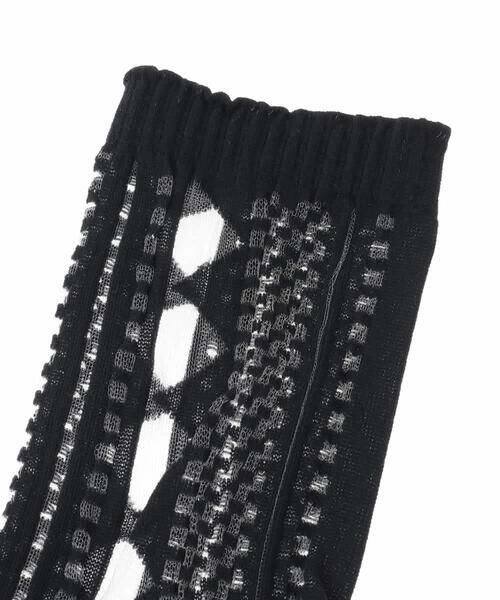 HIROKO KOSHINO / ヒロココシノ その他小物 | ジオメトリックジャカードソックス/日本製/洗濯機で洗える | 詳細4