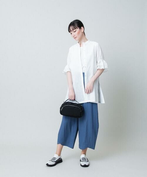 HIROKO KOSHINO / ヒロココシノ シャツ・ブラウス | ロゴプリントボリュームスリーブブラウス /洗える | 詳細10