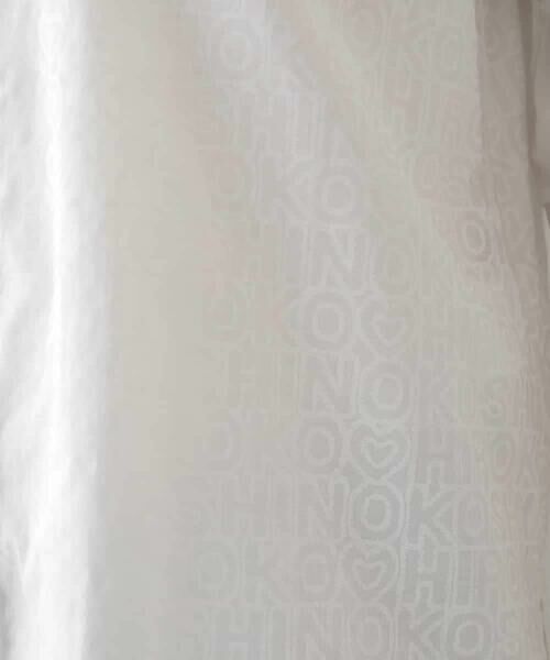 HIROKO KOSHINO / ヒロココシノ シャツ・ブラウス | ロゴプリントボリュームスリーブブラウス /洗える | 詳細9