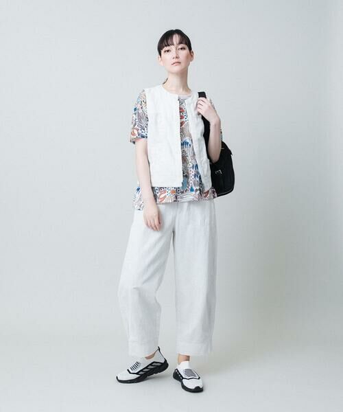 HIROKO KOSHINO / ヒロココシノ ベスト | ライトデニムメッシュジョイントベスト /洗える | 詳細10