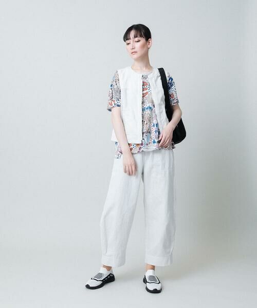 HIROKO KOSHINO / ヒロココシノ ベスト | ライトデニムメッシュジョイントベスト /洗える | 詳細11