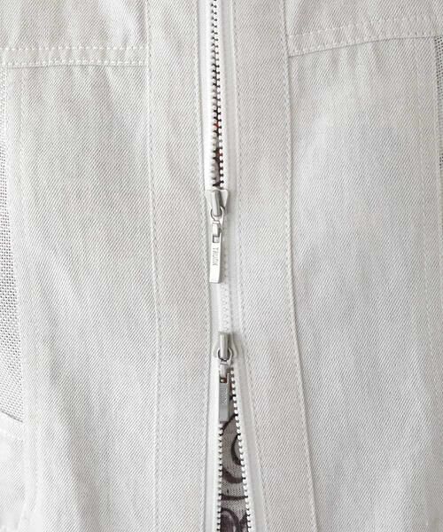 HIROKO KOSHINO / ヒロココシノ ベスト | ライトデニムメッシュジョイントベスト /洗える | 詳細8