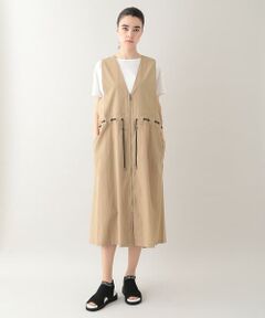 HIROKO KOSHINO / ヒロココシノ ロング・マキシ丈スカート | ドロストデザインジレワンピース /洗える