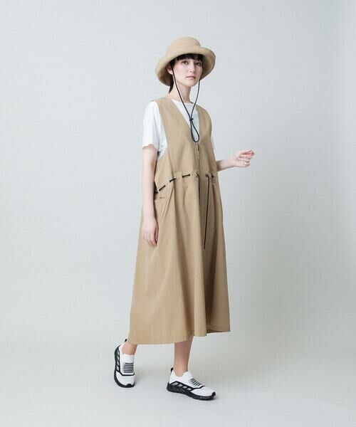 HIROKO KOSHINO / ヒロココシノ ロング・マキシ丈スカート | ドロストデザインジレワンピース /洗える | 詳細12