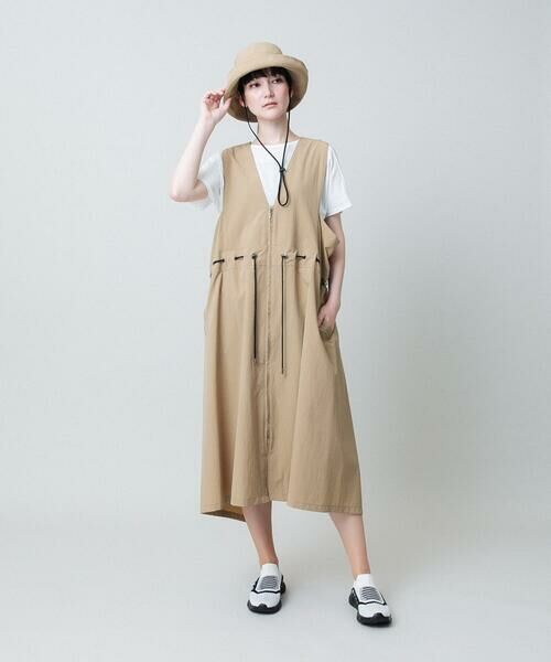 HIROKO KOSHINO / ヒロココシノ ロング・マキシ丈スカート | ドロストデザインジレワンピース /洗える | 詳細13