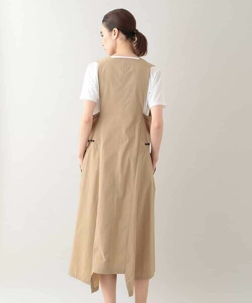 HIROKO KOSHINO / ヒロココシノ ロング・マキシ丈スカート | ドロストデザインジレワンピース /洗える | 詳細4