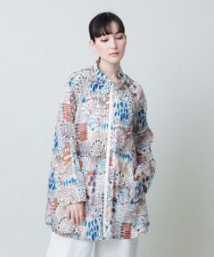 HIROKO KOSHINO / ヒロココシノ その他アウター | ペンギンプリントナイロンコート/洗える