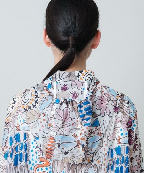 HIROKO KOSHINO / ヒロココシノ その他アウター | ペンギンプリントナイロンコート/洗える | 詳細4