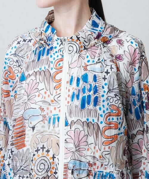 HIROKO KOSHINO / ヒロココシノ その他アウター | ペンギンプリントナイロンコート/洗える | 詳細5