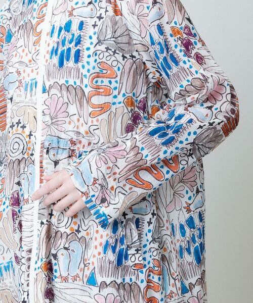 HIROKO KOSHINO / ヒロココシノ その他アウター | ペンギンプリントナイロンコート/洗える | 詳細6