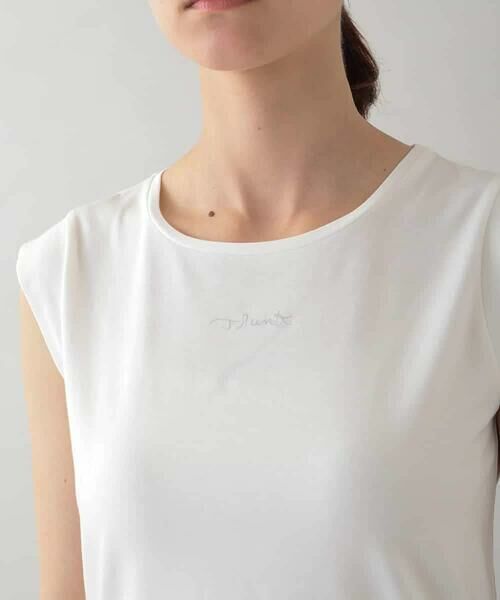 HIROKO KOSHINO / ヒロココシノ カットソー | グリッターロゴカットソー /日本製/洗える | 詳細4