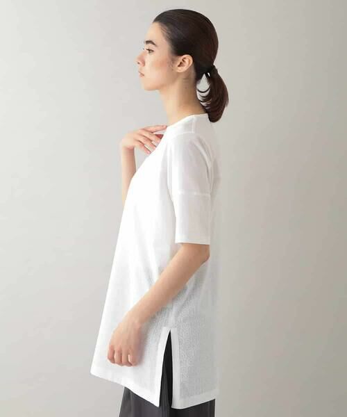 HIROKO KOSHINO / ヒロココシノ チュニック | オパールロゴプリントチュニック /日本製/洗える | 詳細1