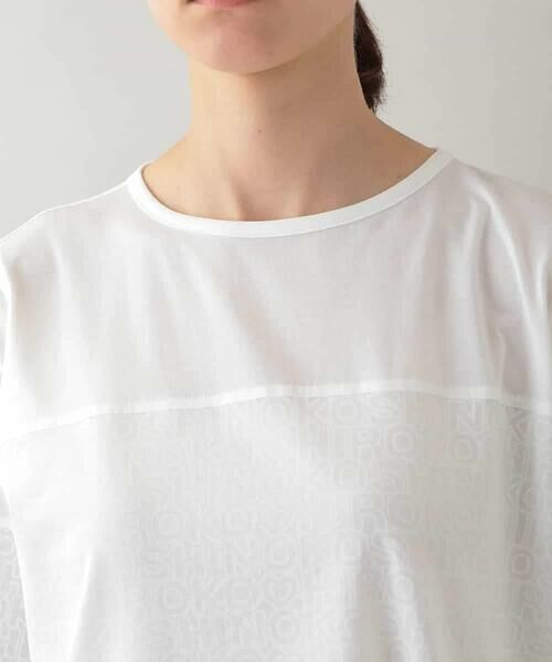 HIROKO KOSHINO / ヒロココシノ チュニック | オパールロゴプリントチュニック /日本製/洗える | 詳細3