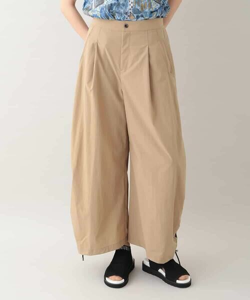 HIROKO KOSHINO / ヒロココシノ チノ・ワークパンツ | サイドドロストボリュームパンツ/洗える | 詳細3