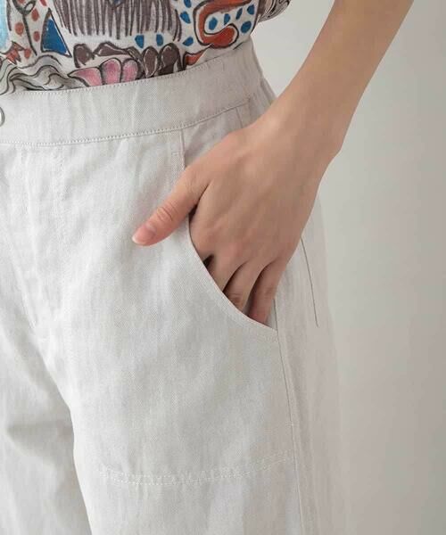 HIROKO KOSHINO / ヒロココシノ チノ・ワークパンツ | ライトデニムデザインパンツ/洗える | 詳細4