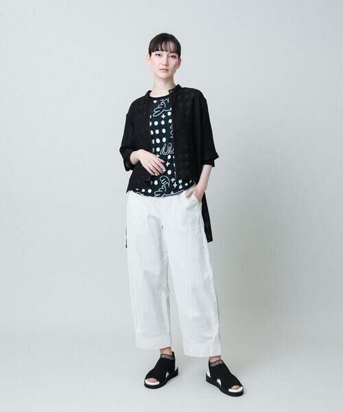 HIROKO KOSHINO / ヒロココシノ チノ・ワークパンツ | ライトデニムデザインパンツ/洗える | 詳細9