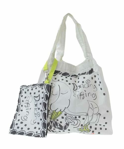 HIROKO KOSHINO / ヒロココシノ トートバッグ | イラストプリントエコバッグ | 詳細3