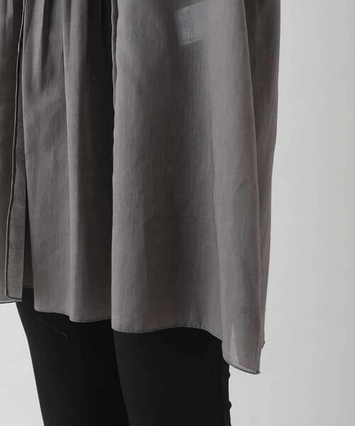 HIROKO KOSHINO / ヒロココシノ シャツ・ブラウス | ピンタックシアーブラウス/日本製/洗える | 詳細7