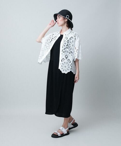 HIROKO KOSHINO / ヒロココシノ シャツ・ブラウス | フラワーレースコットンブラウス | 詳細12