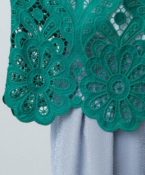 HIROKO KOSHINO / ヒロココシノ シャツ・ブラウス | フラワーレースコットンブラウス | 詳細9