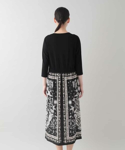 HIROKO KOSHINO / ヒロココシノ ロング・マキシ丈ワンピース | ボタニカルアートパネルワンピース/日本製 | 詳細3