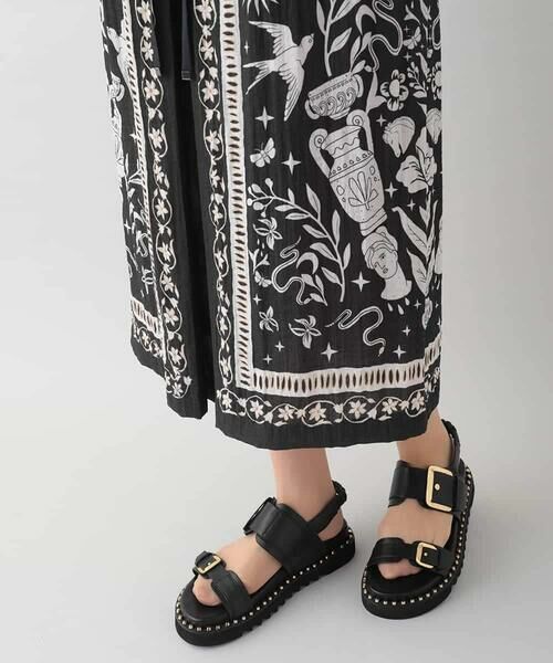 HIROKO KOSHINO / ヒロココシノ ロング・マキシ丈ワンピース | ボタニカルアートパネルワンピース/日本製 | 詳細7