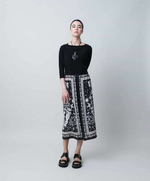 HIROKO KOSHINO / ヒロココシノ ロング・マキシ丈ワンピース | ボタニカルアートパネルワンピース/日本製 | 詳細9