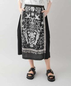 HIROKO KOSHINO / ヒロココシノ ロング・マキシ丈スカート | ボタニカルアートプリントスカート/日本製