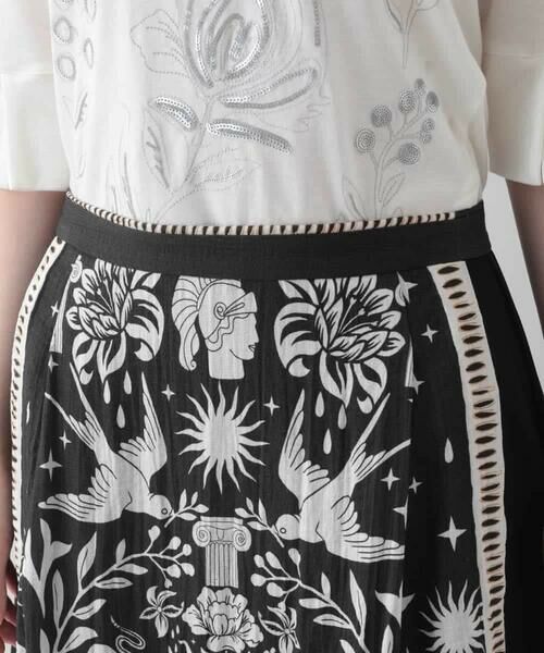 HIROKO KOSHINO / ヒロココシノ ロング・マキシ丈スカート | ボタニカルアートプリントスカート/日本製 | 詳細3