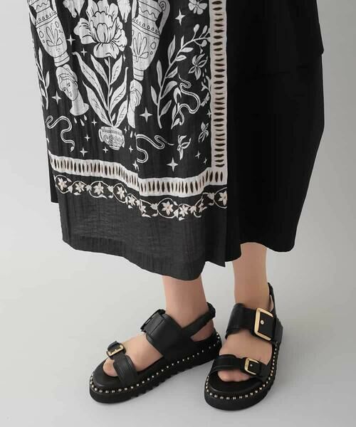 HIROKO KOSHINO / ヒロココシノ ロング・マキシ丈スカート | ボタニカルアートプリントスカート/日本製 | 詳細6