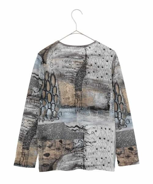 25SS HIROKO KOSHINO ヒロココシノ アートプリントプルオーバー セール】 アートプリントプルオーバー/日本製/洗える