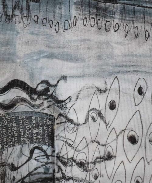 HIROKO KOSHINO / ヒロココシノ カットソー | アートプリントプルオーバー/日本製/洗える | 詳細5