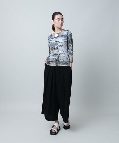 HIROKO KOSHINO / ヒロココシノ カットソー | アートプリントプルオーバー/日本製/洗える | 詳細6