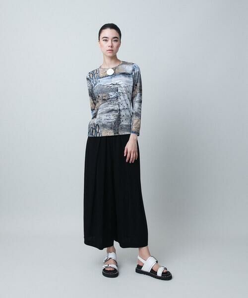 HIROKO KOSHINO / ヒロココシノ カットソー | アートプリントプルオーバー/日本製/洗える | 詳細7