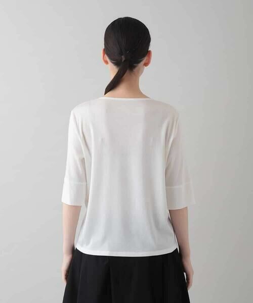 HIROKO KOSHINO / ヒロココシノ カットソー | ボタニカル刺繍デザインカットソー/日本製/洗える | 詳細2