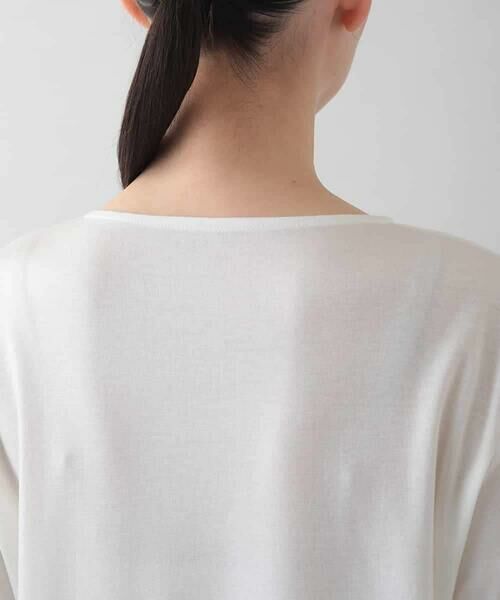 HIROKO KOSHINO / ヒロココシノ カットソー | ボタニカル刺繍デザインカットソー/日本製/洗える | 詳細4