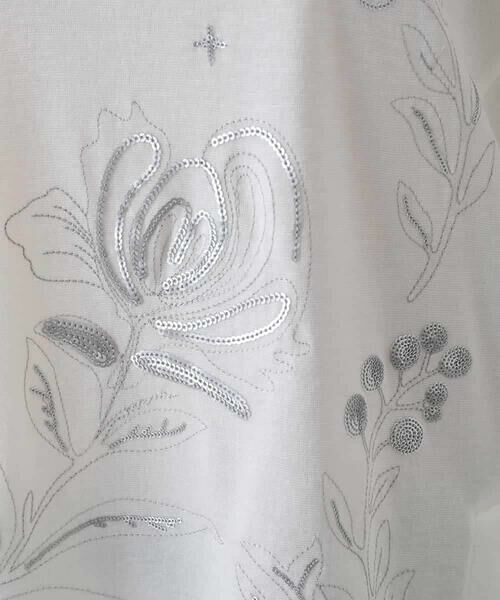 HIROKO KOSHINO / ヒロココシノ カットソー | ボタニカル刺繍デザインカットソー/日本製/洗える | 詳細7