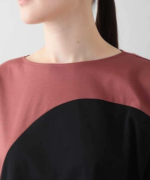 HIROKO KOSHINO / ヒロココシノ カットソー | ツートンスムースTシャツ/日本製/洗える | 詳細3