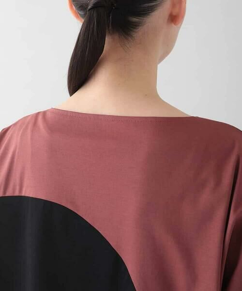 HIROKO KOSHINO / ヒロココシノ カットソー | ツートンスムースTシャツ/日本製/洗える | 詳細4