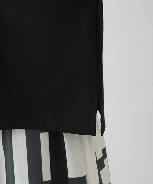 HIROKO KOSHINO / ヒロココシノ カットソー | ツートンスムースTシャツ/日本製/洗える | 詳細6