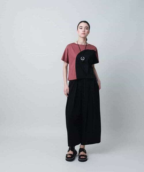 HIROKO KOSHINO / ヒロココシノ カットソー | ツートンスムースTシャツ/日本製/洗える | 詳細8